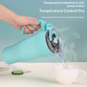 Vaso Térmico de Acero Inoxidable 304 de 40oz con Degradado, Gran Capacidad, con Pajita, para Mantener Bebidas Frías - Product Image 4