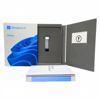 Windows 11 Home FPP USB - Pack complet - Activation 100% en ligne - Win 11 Home USB avec carte-clé - Système d'exploitation multilingue