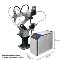 Cellule de soudage laser robotisée 6 axes 3000W avec système de suivi de la couture par positionnement externe pour composants aérospatiaux et machines lourdes