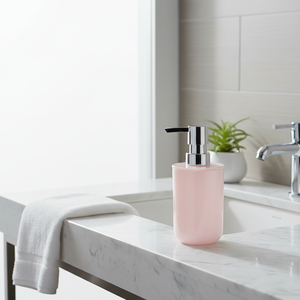 Distributore di sapone acrilico MSV «Inagua» rosa, 240 ml - Product Image 3
