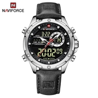Montre Homme NAVIFORCE 9208 à Quartz, Chronographe Sport Décontracté, Double Fuseau Horaire Numérique, Étanche – Offre Spéciale