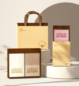 Ensemble de serviettes en tissu uni à séchage rapide en gros : personnalisation, service d'échantillons, styles et matériaux variés, emballage en boîte cadeau - Product Image 3