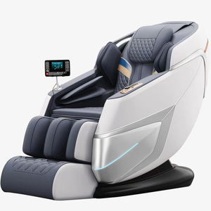 Massage <b>Chair</b> Full Body <b>Zero</b> <b>Gravity</b> SL Guide Rail 2D Robotic Hand Massage Black Milky White Plug In One Piece Molding - Product Image 3