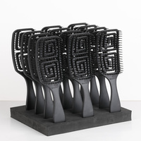 Brosse à bonbons, Logo personnalisé pour sèche-cheveux et volumateur, brosse de Massage à Air chaud, démêlante pour les cheveux, vente en gros