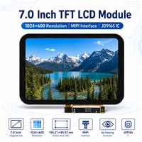 Écran d'affichage TFT haute résolution basse consommation FPC 7 pouces 1024x600 avec interface MIPI JD9165 pour appareils intelligents avec échantillonnage rapide