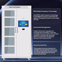 Armoire à outils intelligente pré-assemblée avec gestion RFID, pesage, reconnaissance d'empreintes digitales et faciale, résistante à la rouille, capacité de plus de 70 kg pour usine