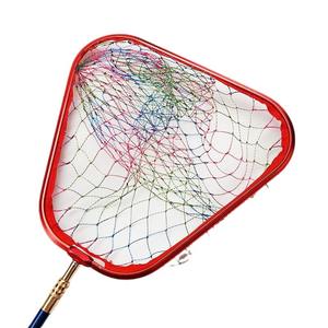 Tête de filet de pêche en alliage d'aluminium, 50 cm, triangle, 70 cm de profondeur, maille de 6 cm, en Dyneema coloré haute résistance - Product Image 2