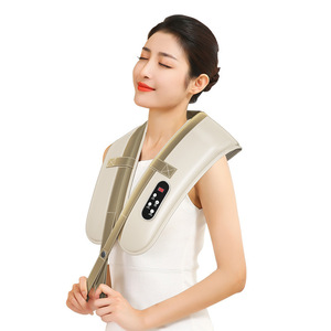 Custom Made Neck Shoulder Massager With Heat And Timer USB Rechargeable For Home Use - Product Image 3