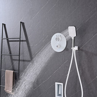 Nouvelle conception moderne de douche thermostatique à poignée unique avec mitigeur de douche en laiton et cartouche céramique