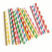Emballage individuel, logo imprimé, paille à boire en papier kraft biodégradable, taille personnalisée