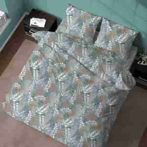 Ensemble de housse de couette 100% coton, design Fo glia, taille Queen UK 200x200cm - Product Image 3