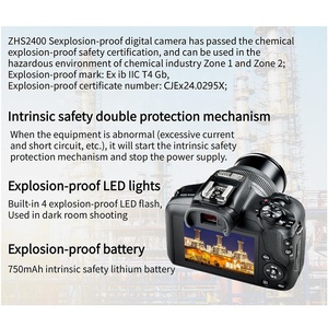 Appareil photo numérique sans miroir à objectif unique ZHS2400s avec fonction de mise au point automatique et d'exposition automatique, caméra anti-explosion pour utilisation chimique - Product Image 2