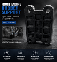 For Sinotruck HOWO Truck High Quality Engine Front Rubber Support Internal Support Assembly Engines System PartsWG9725590630