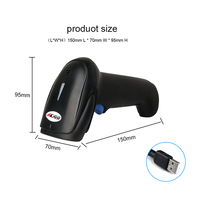 ED00 H10 precio barato de alta calidad de pago móvil almacén supermercado CCD lector de código de barras con cable Usb portátil de mano 1d escáner