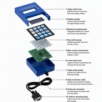 Controlador de Programación de Decodificador de Elevador Azul, Herramienta de Prueba de Teclado para Mantenimiento de Elevadores Otis GAA21750AK3
