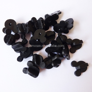 Wholesale Custom Mouse Shape Black Plastic Butterfly Clutch <strong>Pin</strong> <strong>Back</strong> Hat Rubber <strong>Pin</strong> <strong>Badge</strong> <strong>Backs</strong> - Product Image 2
