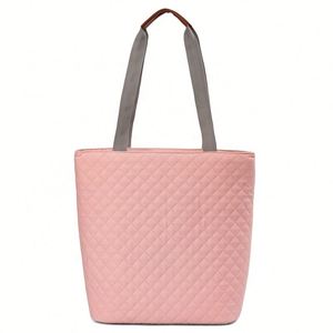 Quilted Padded Thermal Cooler <b>Tote</b> Bag Insulted Lunch Bag for Picnic - Product Image 1
