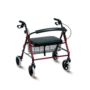 Ajustable plegable gente <span class=keywords><strong>vieja</strong></span> Rollator Walker con asiento y cesta <span class=keywords><strong>de</strong></span> <span class=keywords><strong>la</strong></span> compra - Product Image 6