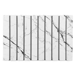 Tapis de sol pliable personnalisé en diatomite, rectangulaire, blanc marbré, minimaliste, absorbant, séchage rapide, pour la maison, la salle de bain, la cuisine, le salon - Product Image 1