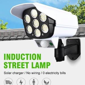 Nuevas Lámparas Solares LED de Seguridad para Exteriores con Sensor de Movimiento Simulado, Lámpara de Pared, Luces Solares para Cámaras de Vigilancia - Product Image 2