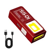 Mini lampe torche LED COB rechargeable en plastique, nouveau design, pour le camping, la marche, lampe de poche USB, lampe de travail suspendue