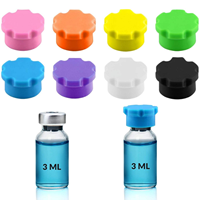 Bouchon en silicone pour flacon, couvercle anti-poussière protecteur pour flacon en verre à injection