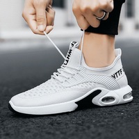 Vente en Gros Chaussures de Marche Respirantes Personnalisées pour Hommes, Noires Toutes Saisons avec Fermeture à Lacets
