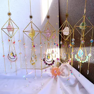 Natural Crystal Handmade Hanging Sun Catcher Crystal Sun Catchers Hanging Suncatche Prism Rainbowmaker