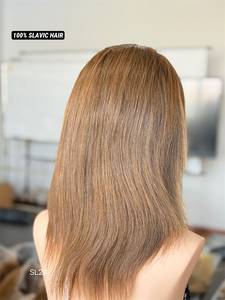 Cheveux humains pré-plumés pré-blanchis en silicone préplumés cheveux humains bruts HD 13*5 Patchwork perruque avant en dentelle perruque médicale - Product Image 5