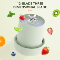 Draagbare elektrische sapcentrifuge blenderbeker met handvat, grote capaciteit, oplaadbare fruitsmoothie mixer, mini-sapblender