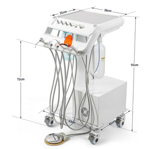 <span class=keywords><strong>Unit</strong></span>à di turbina dentale portatile Set completo completo con compressore d'aria bottiglia d'aria libera 13L Mini Mobile carrello dentale <span class=keywords><strong>unit</strong></span>à dentale - Product Image 4