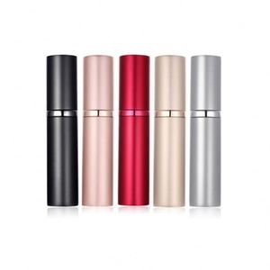 Custom Private Label Matte Black Aluminum Mist Spray <b>Bottle</b> Refillable Fine Mist <b>Perfume</b> Atomizer for Personal Care Travel - Product Image 1