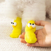 Zhong De rutsch feste Haustier Socken Kleintier Welpe Hund Pfoten schutz Gestrickt Benutzer definiertes Logo Set Baumwolle Hundes ocken