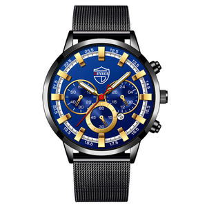 Reloj de pulsera de cuarzo para hombre, cronógrafo luminoso de acero inoxidable, informal, esfera grande, deportivo, <span class=keywords><strong>regalo</strong></span> para novio, novedad de 2021 - Product Image 5