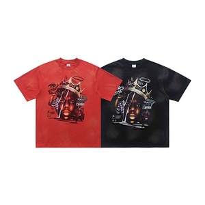 Camiseta Oversize Vintage Lavada con Estampado The Notorious B.I.G., Camiseta de Algodón Pesado Estilo Urbano - Product Image 6