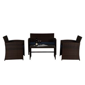 Pour l'ameublement extérieur, toutes les occasions : [BeNK] Nouveaux ensembles de jardin en osier pour restaurant, véranda, jardin, cour arrière – Vente en gros à prix abordable - Product Image 2