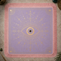 Tapete de Mahjong de Cuero de Lujo con Diseño de Ojo Turco, Impermeable y Antideslizante, con Borlas, para Arabia Saudita y Emiratos Árabes Unidos