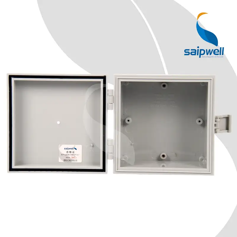 Saipwell Kotak Sakelar Lampu Luar Ruangan Saipwell Pemasok Emas Alibaba Kotak Sambungan Listrik Penutup Proyek Elektronik dengan Engsel