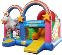 Château gonflable en forme d'homme avec logo gonflable, équipement de gymnastique pour la fête d'enfants, petit château gonflable