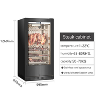 Humidité garantie de qualité 65-80% Capacité 50-70KG Armoire de vieillissement à sec un réfrigérateur pour le vieillissement de la viande Salami Saucisse