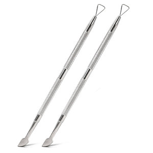 Professional Stainless Steel Nail Scraper Cuticle Cleaner <b>Tool</b> Double Ended Nail Care Manicure <b>Pedicure</b> Cleaning Nail Scraper - Product Image 1