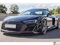 Kit carrosserie décoratif amélioré en fibre de carbone style capot avec lèvre de pare-chocs avant et aileron pour Audi R8 21-22, kit de voiture personnalisé