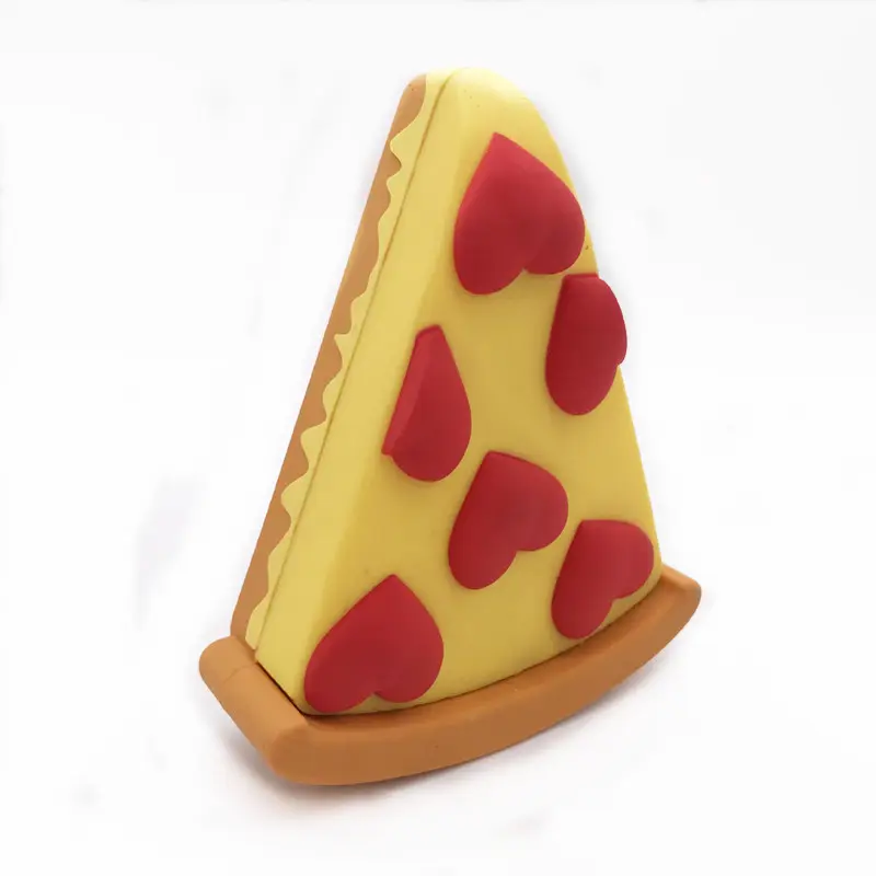 Caricatori per telefono a forma di Pizza personalizzati power bank 3D caricabatteria portatile a forma di cibo 4000mah