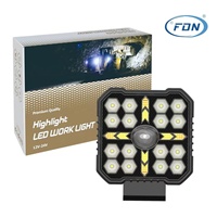 Feux de travail de 4 pouces avec DRL pour SUV tout-terrain, tracteurs, éclairage universel pour conduite, éclairage extérieur automobile, étanche