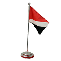 Support de drapeau de bureau promotionnel Gahum de haute qualité au meilleur prix, base de drapeau de table en métal, polyester, taille personnalisée, impression par transfert thermique