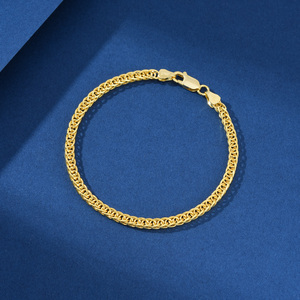 Bracelet chaîne <span class=keywords><strong>Chopin</strong></span> en argent sterling 925 italien fait à la main 3mm 18cm-22cm or 2024 mode bricolage bijoux fins diamant femmes hommes - Product Image 4
