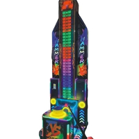LEON Machine de boxe personnalisée en acier inoxydable, équipement de divertissement sportif d'arcade, connectivité WIFI/4G, Hammer VS, 1 an de garantie en anglais