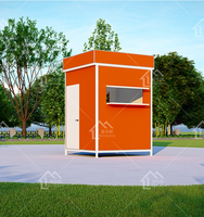 Quiosco Modular prefabricado de alta calidad, cabina de marco de acero pequeño, bajo coste, tienda a la venta