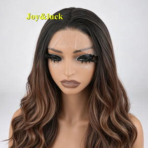 <span class=keywords><strong>Perruque</strong></span> Lace Front 5x5 en gros, longue, ondulée, ombrée miel, avec ligne de cheveux pré-épilée, pour femmes, usage quotidien, fêtes, rendez-vous, cosplay - Product Image 4