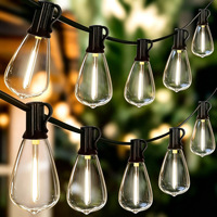 Guirlandes lumineuses G40/ST38 en gros, étanches IP65, ampoules Edison blanc chaud, éclairage extérieur pour jardin, bistrot, terrasse